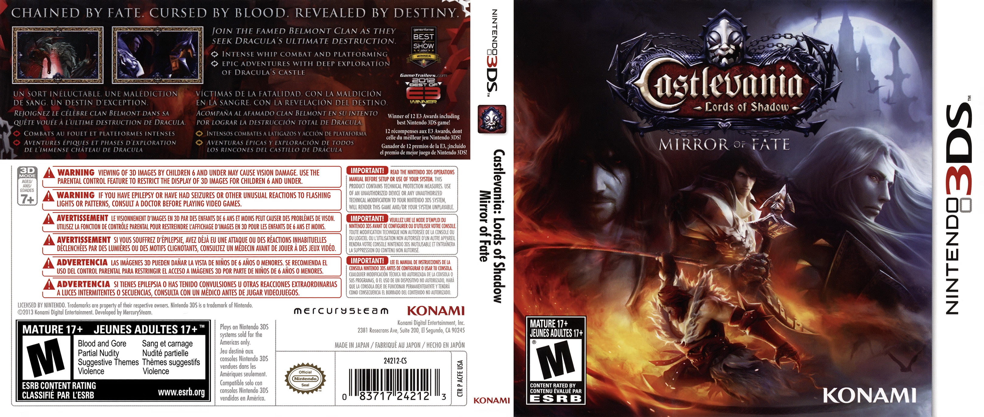 Castlevania Lords Of Shadow Mirror Off Ate 3ds Covers Cover