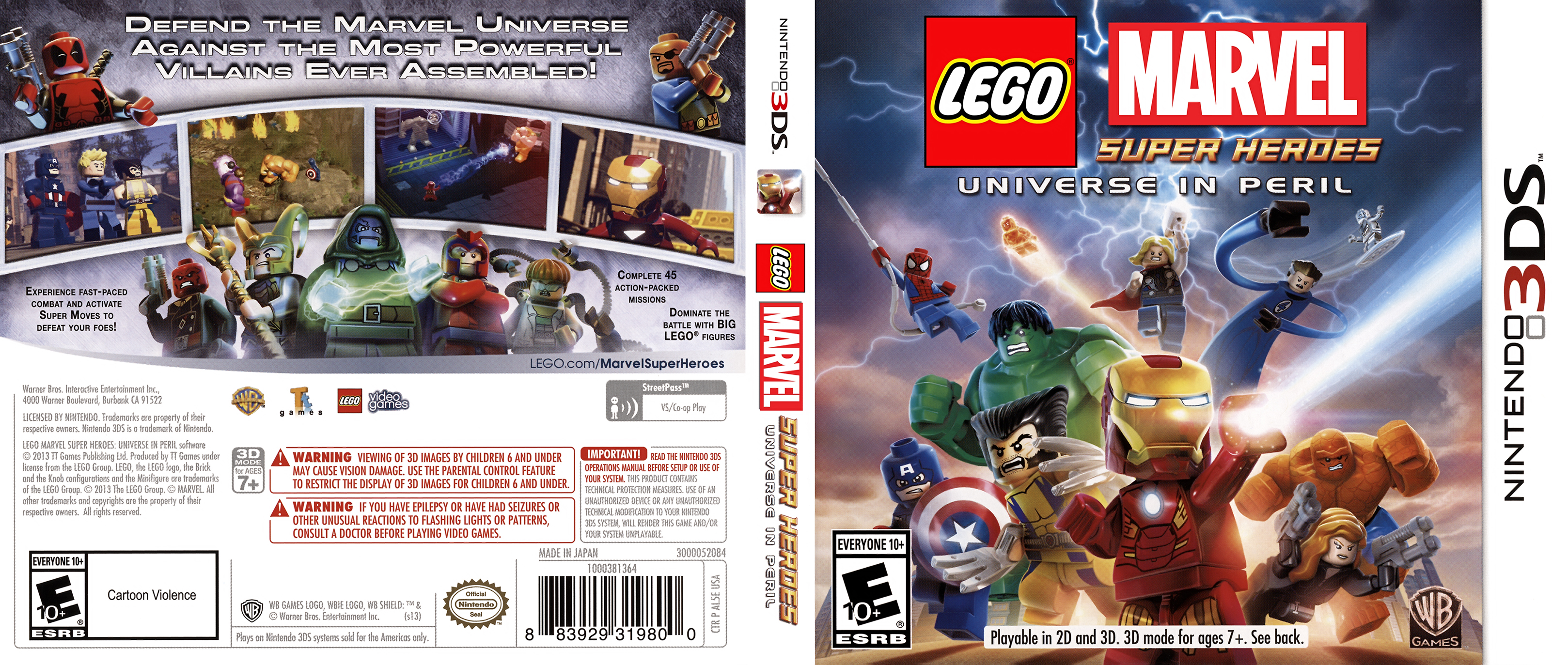 lego marvel super heroes 3ds