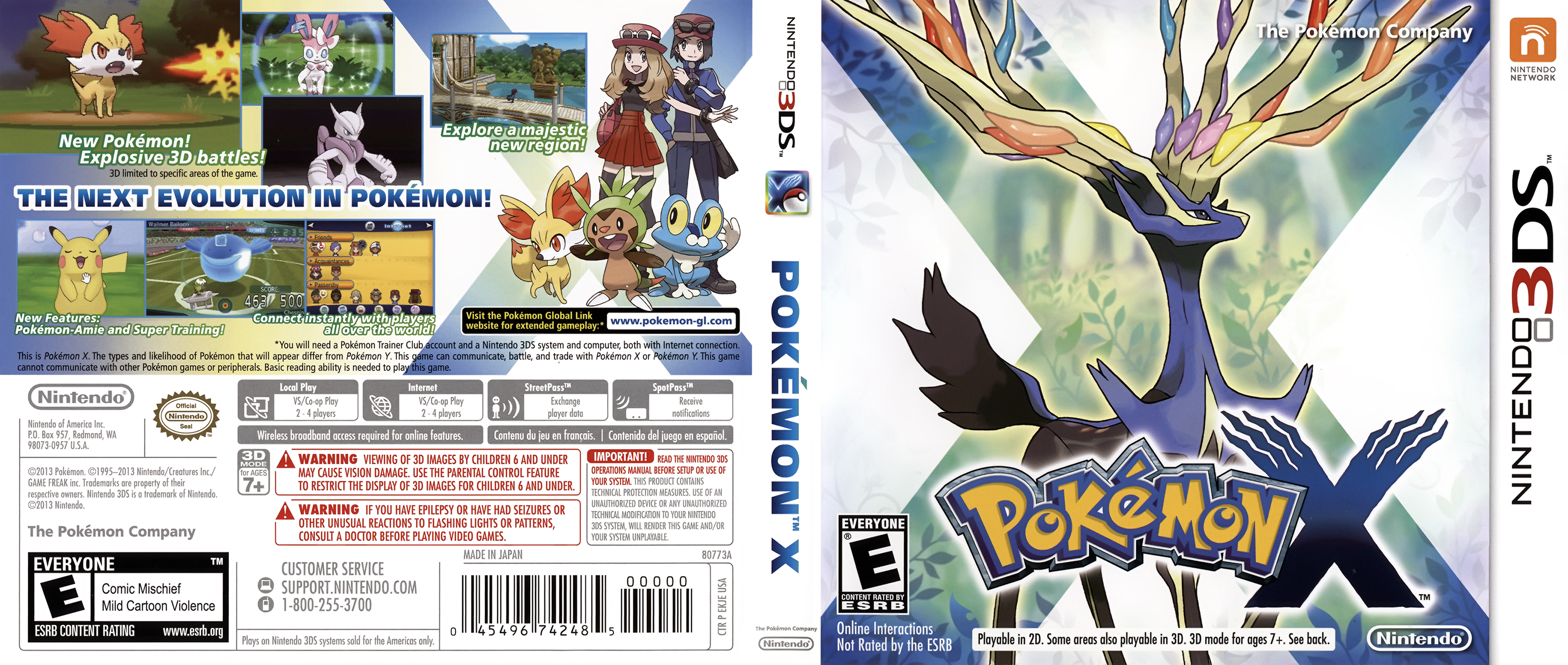 Pokemon X 3DS Covers Cover Century Over 1.000.000 Album Art covers for free...
