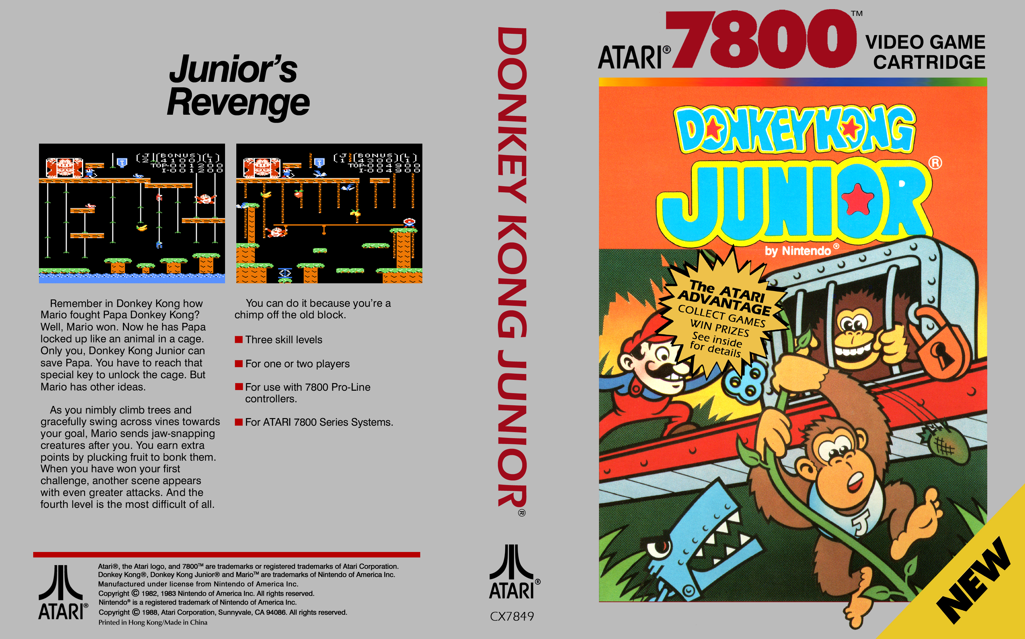 donkey kong atari 7800