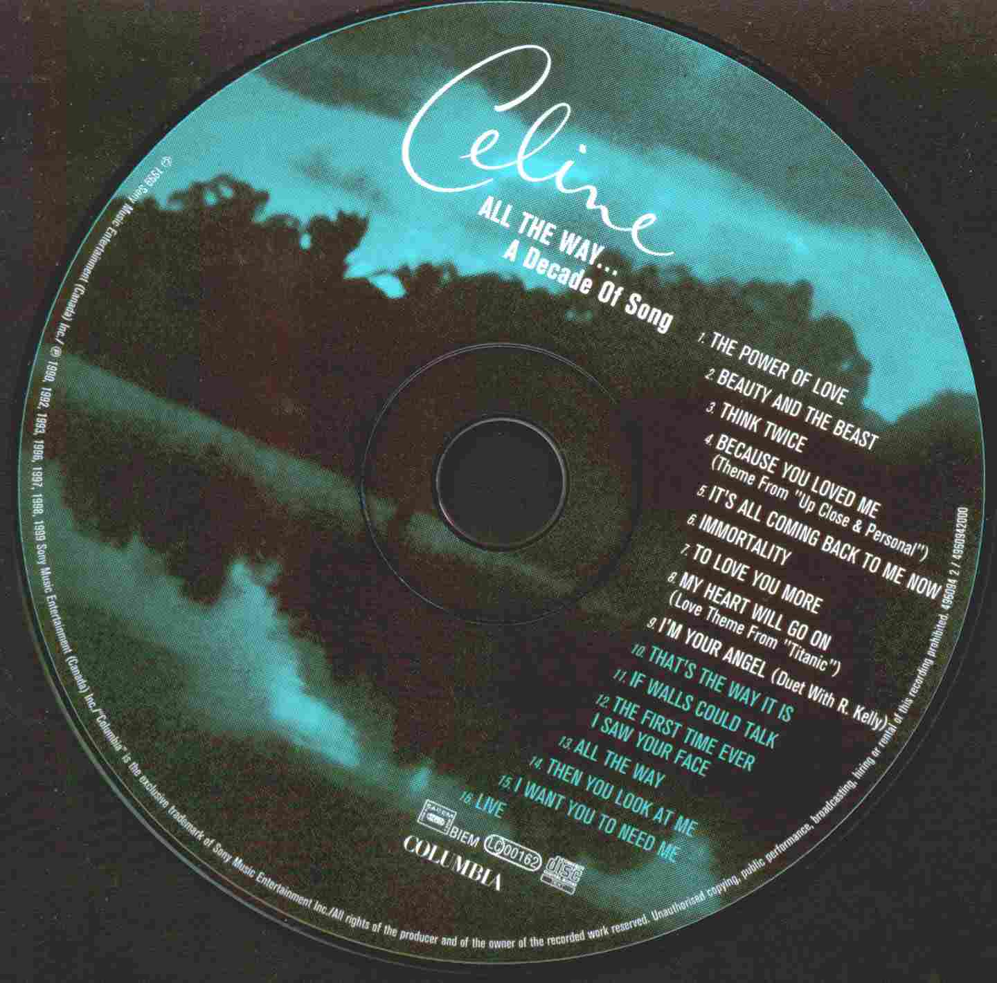 Celin Dion All the way cd