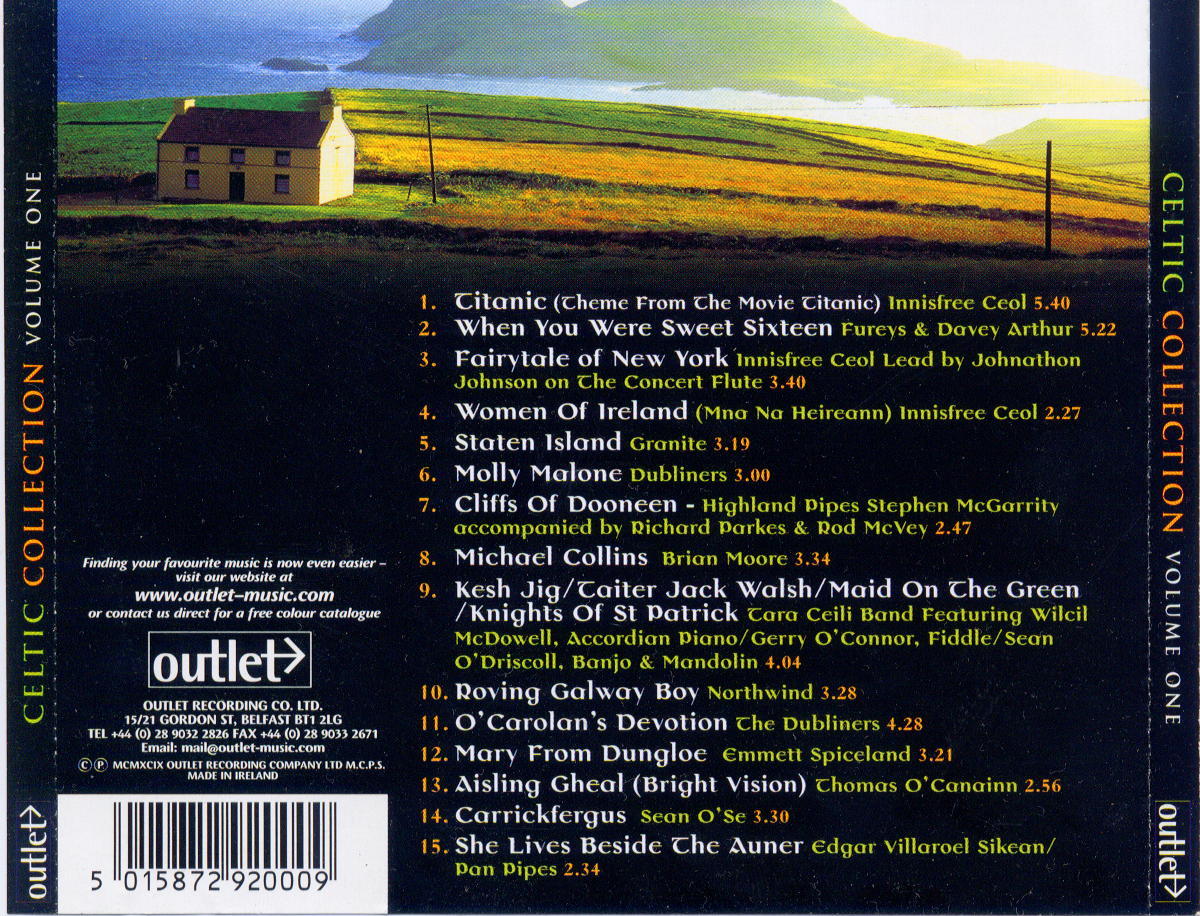 Celtic Millenium Collection Vol.1 back