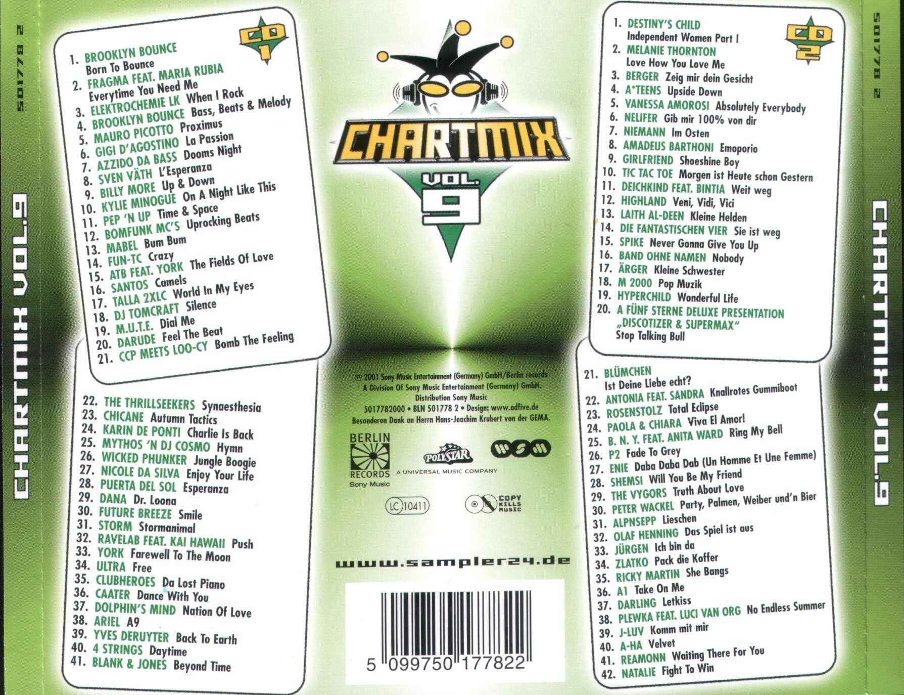 Chartmix 9 Back