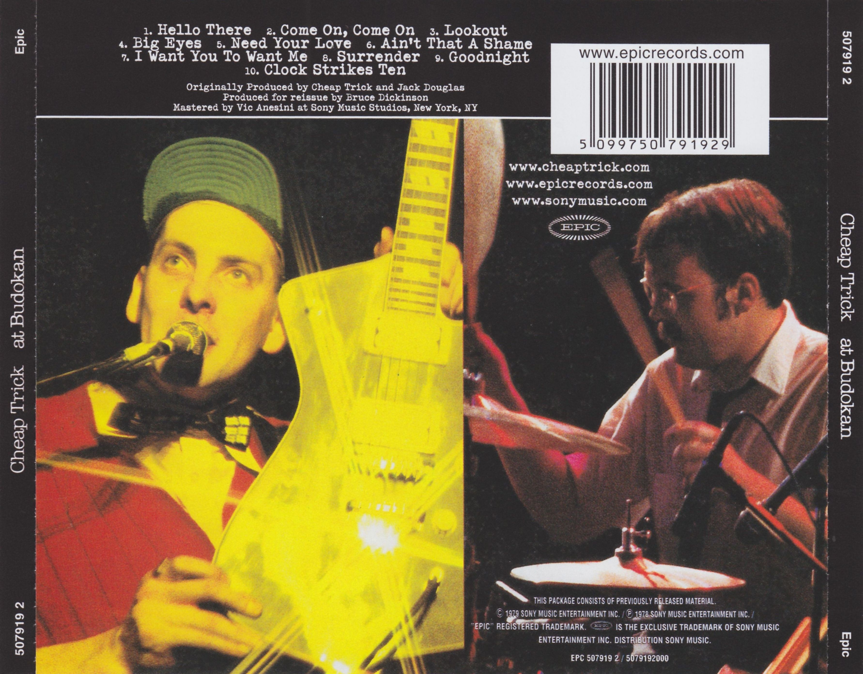 Cheap Trick  At Budokan back 