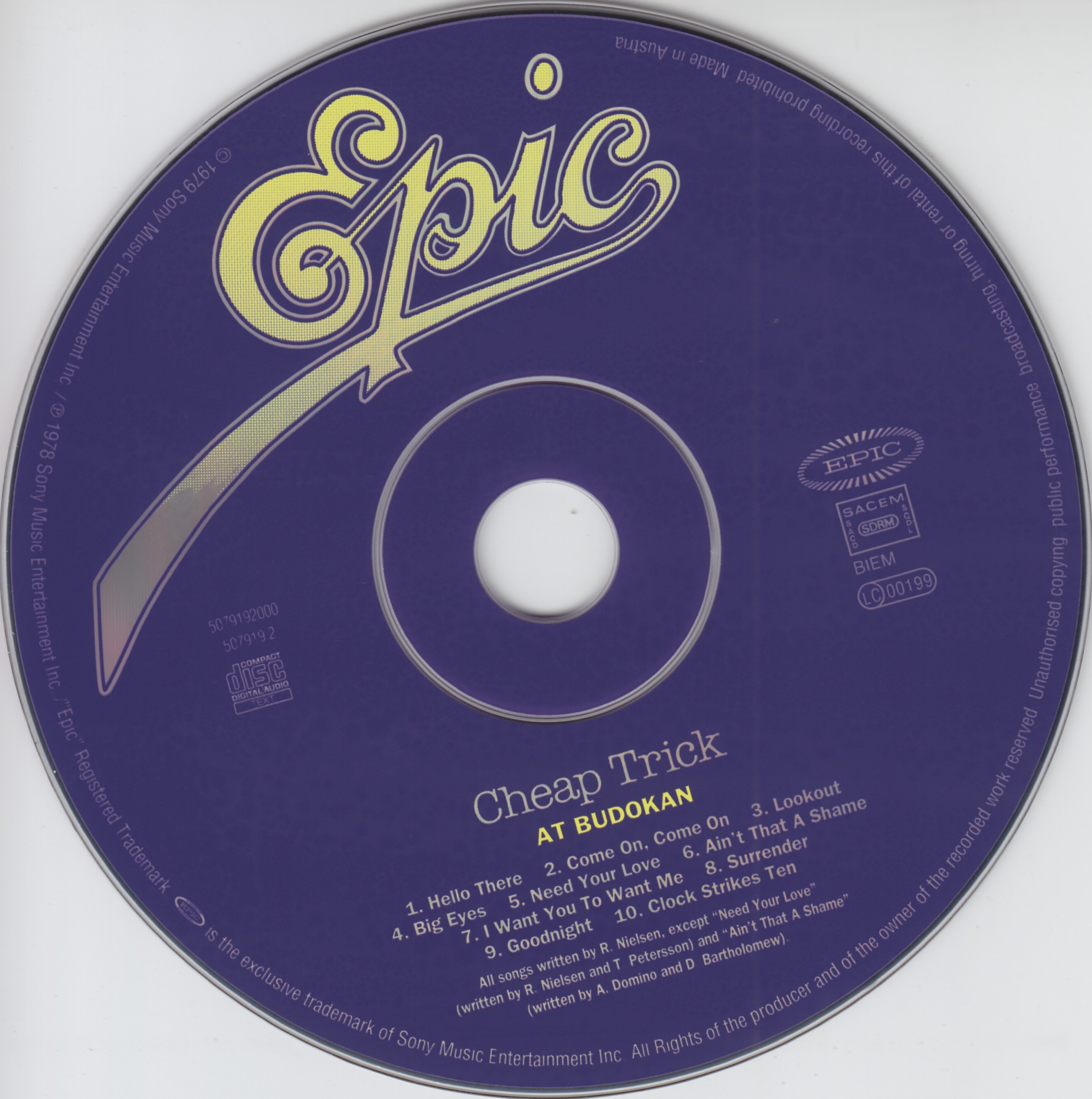 Cheap Trick  At Budokan cd 