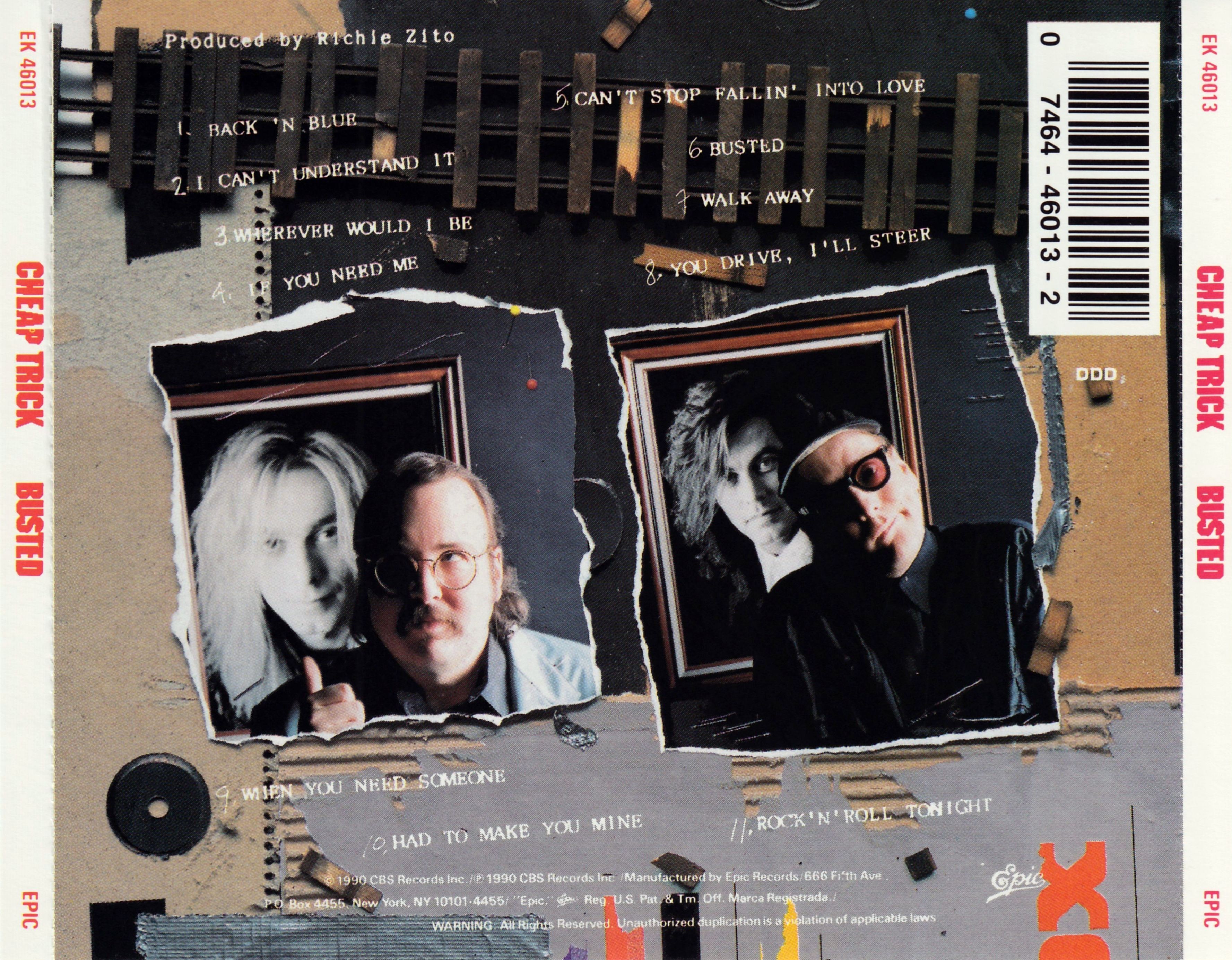 Cheap Trick  Busted back 