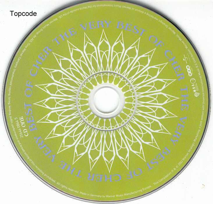 Cher The Very Best Of label1