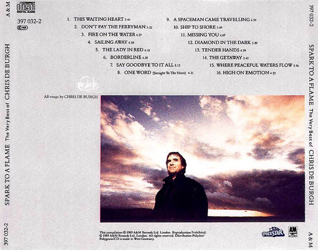 Chris De Burg Spark To A Flame Back