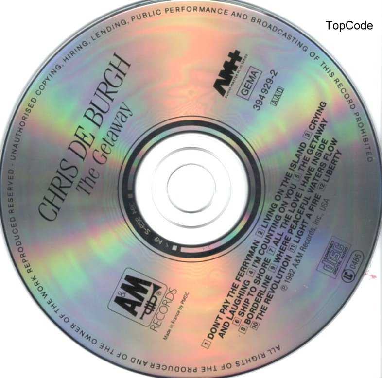 Chris De Burgh The Getaway CD