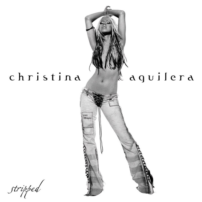 Christina Aguilera Stripped Front