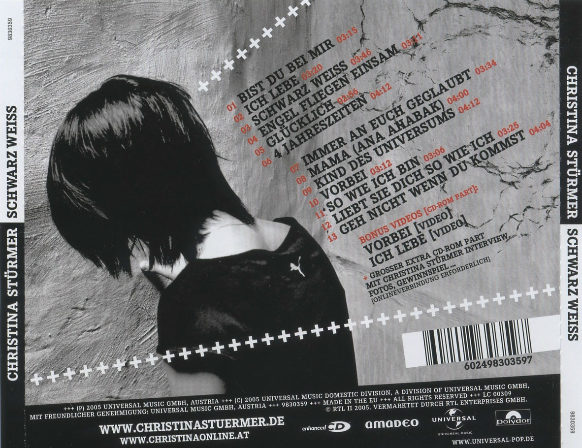 Christina Stuermer Schwarz Weiss Back
