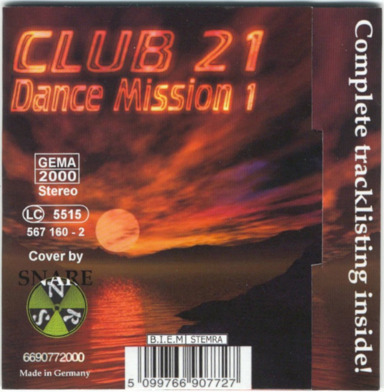 Club 21  Dance Mission 01 Back