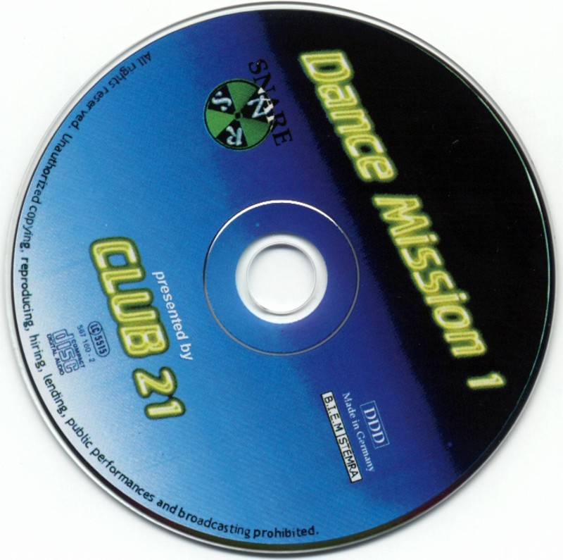 Club 21  Dance Mission 01 CD