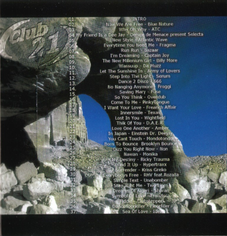 Club 21  Dance Mission 03 Inlay