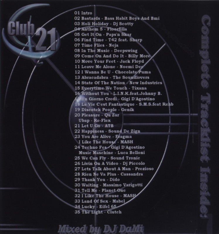 Club 21  Dance Mission 04 Inlay01