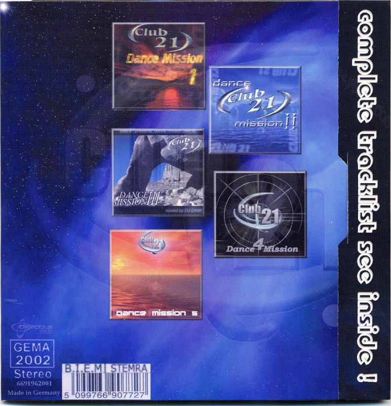 Club 21  Dance Mission 06 Back