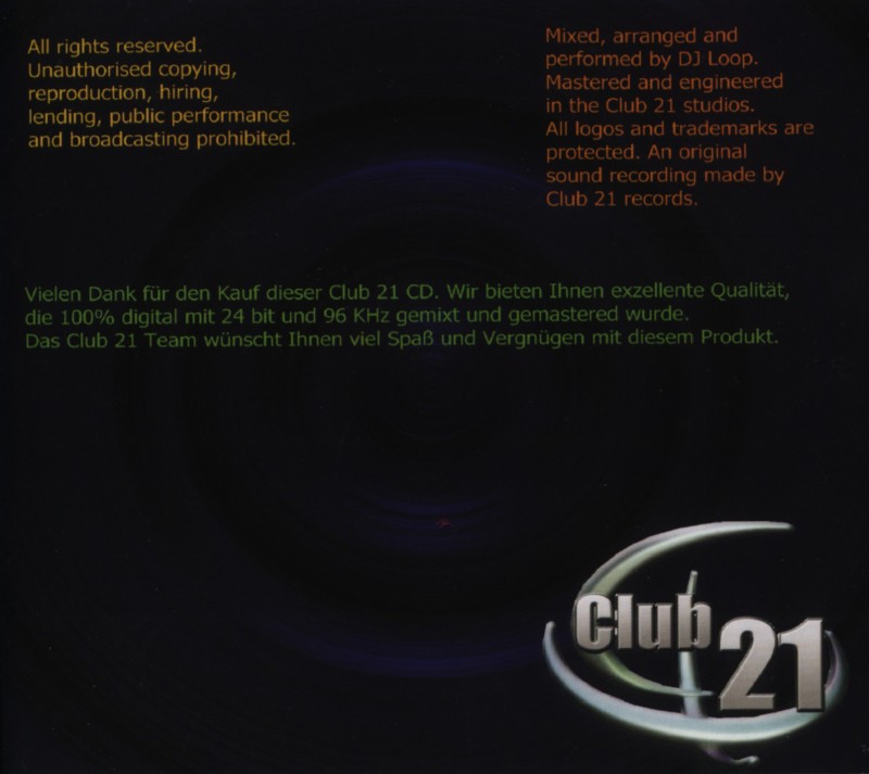 Club 21  House Mission 04 Back