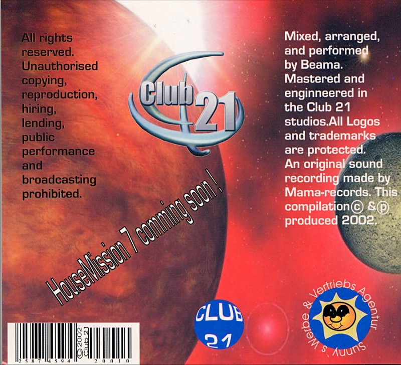 Club 21  House Mission 06 Back