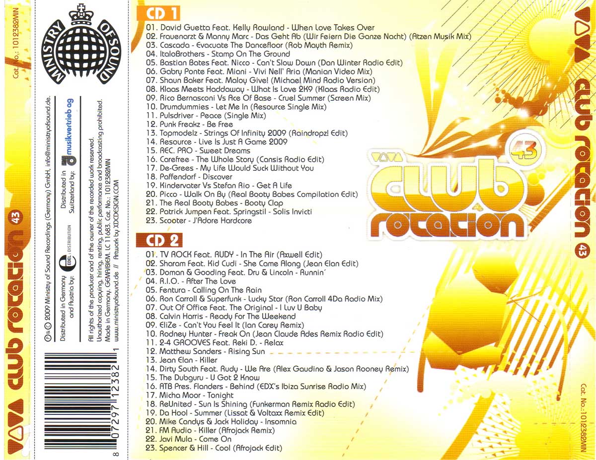 Club Rotation Vol 43  Back
