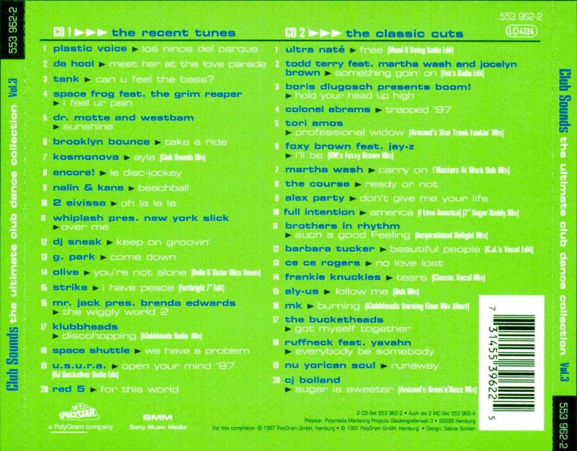Club Sounds Vol 03 Back