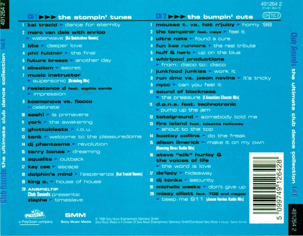 Club Sounds Vol 06 Back