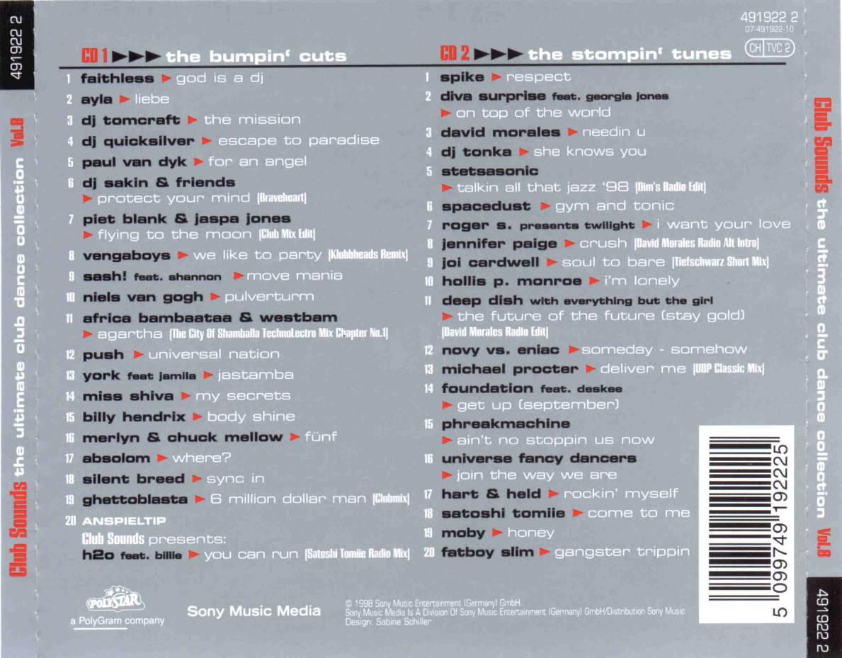 Club Sounds Vol 08 Back