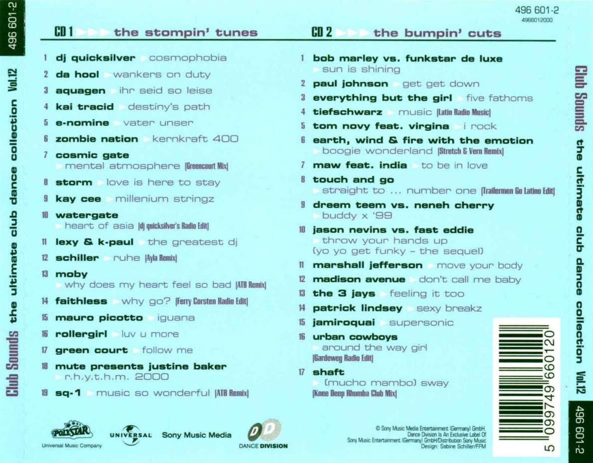 Club Sounds Vol 12 Back