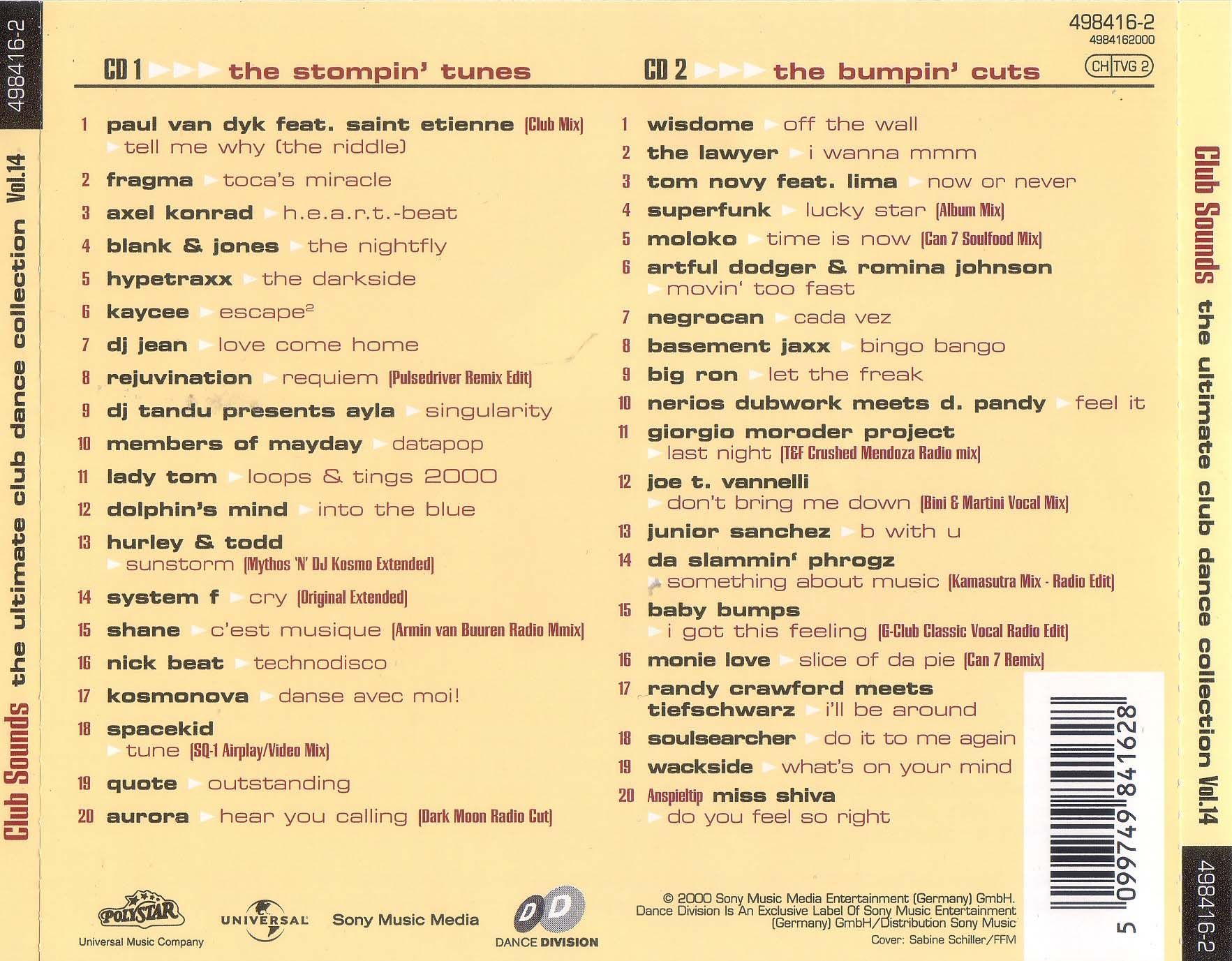 Club Sounds Vol 14 Back