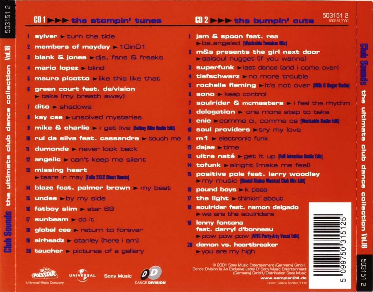 Club Sounds Vol 18 Back