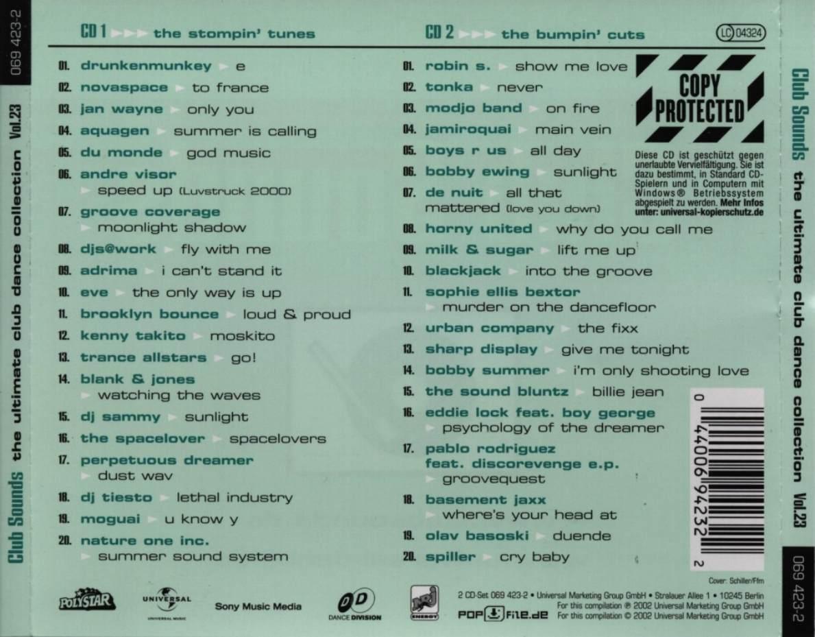 Club Sounds Vol 23 Back