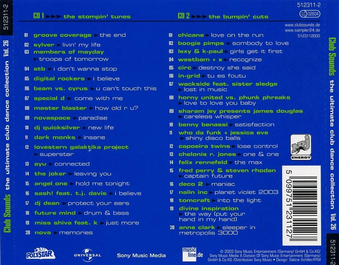 Club Sounds Vol 26 Back