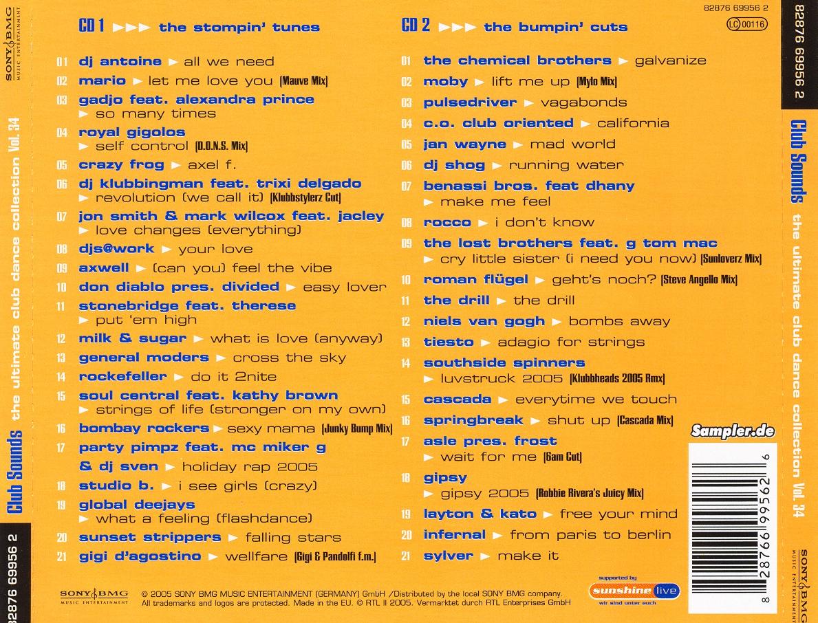 Club Sounds Vol 34 Back
