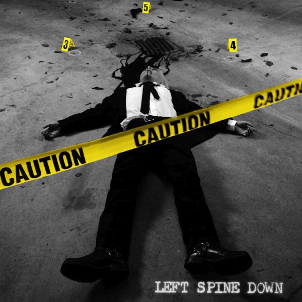 caution left spine down 