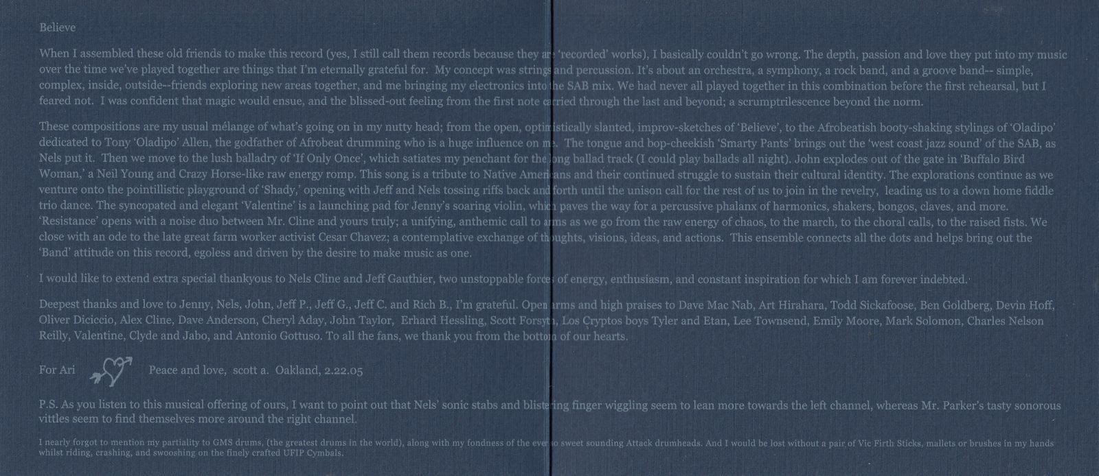 cd believe scott amendola band