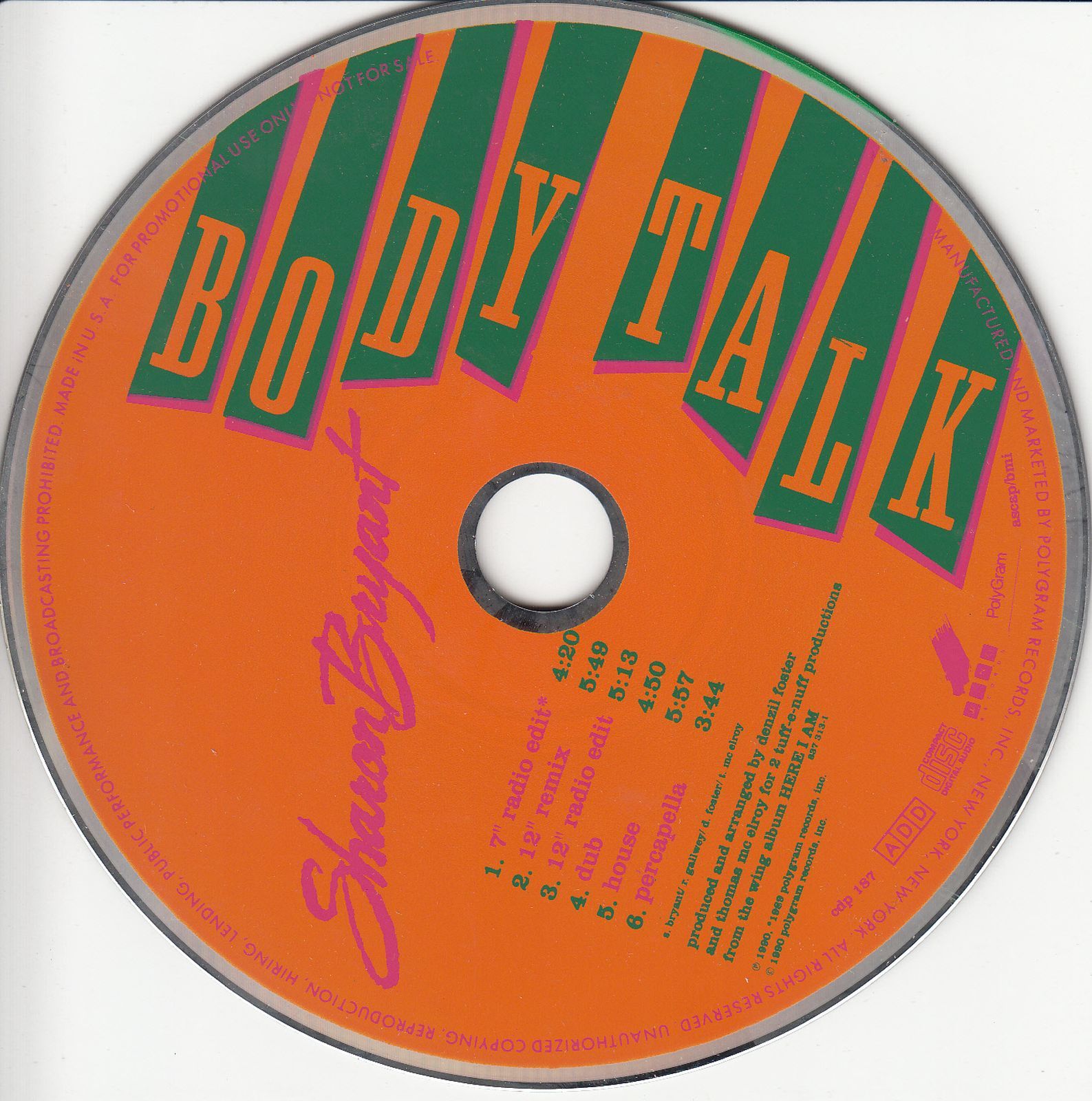 cd body talk sharon bryant