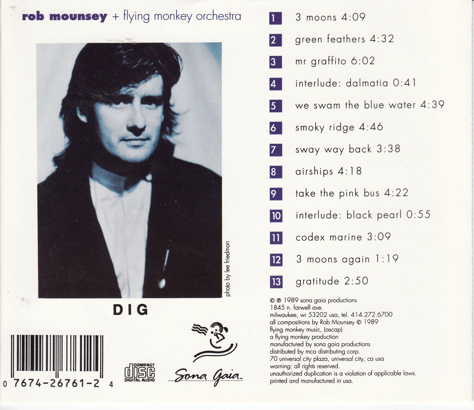 cd dig rob mounsey flying monkey orchestra