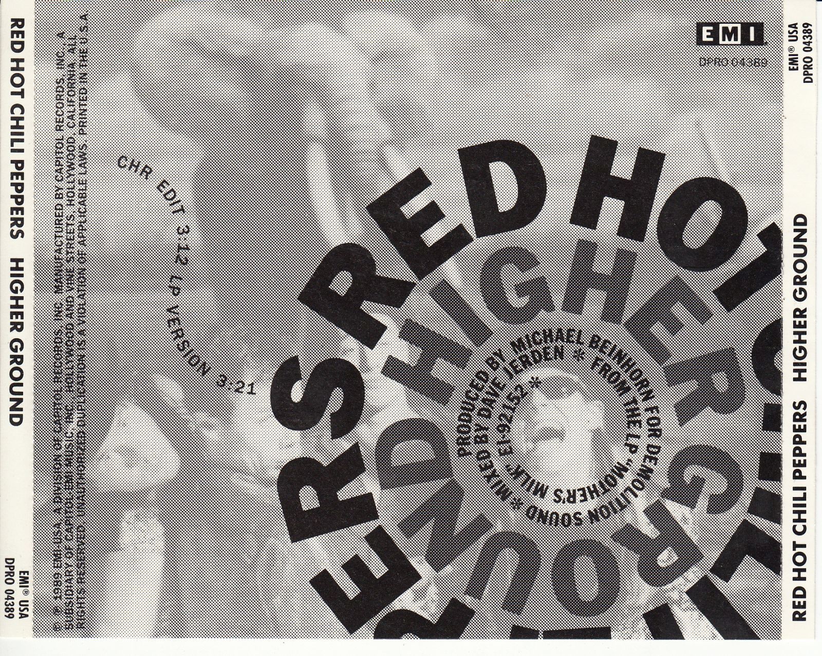 cd higher ground red hot chili peppers
