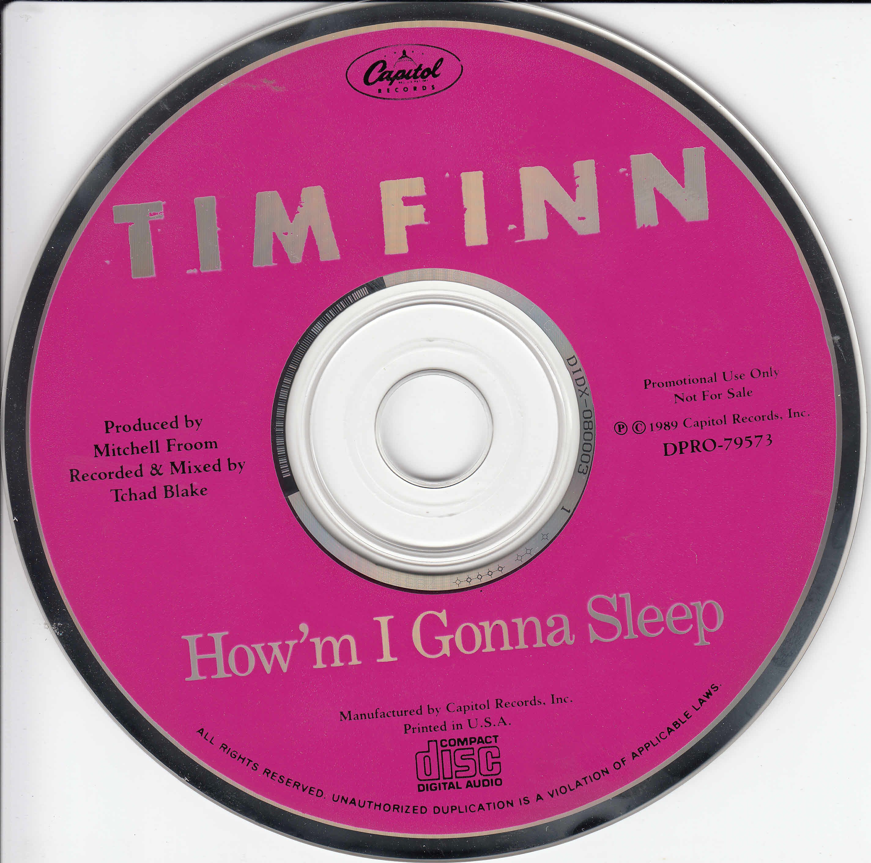 cd howm i gonna sleep tim finn
