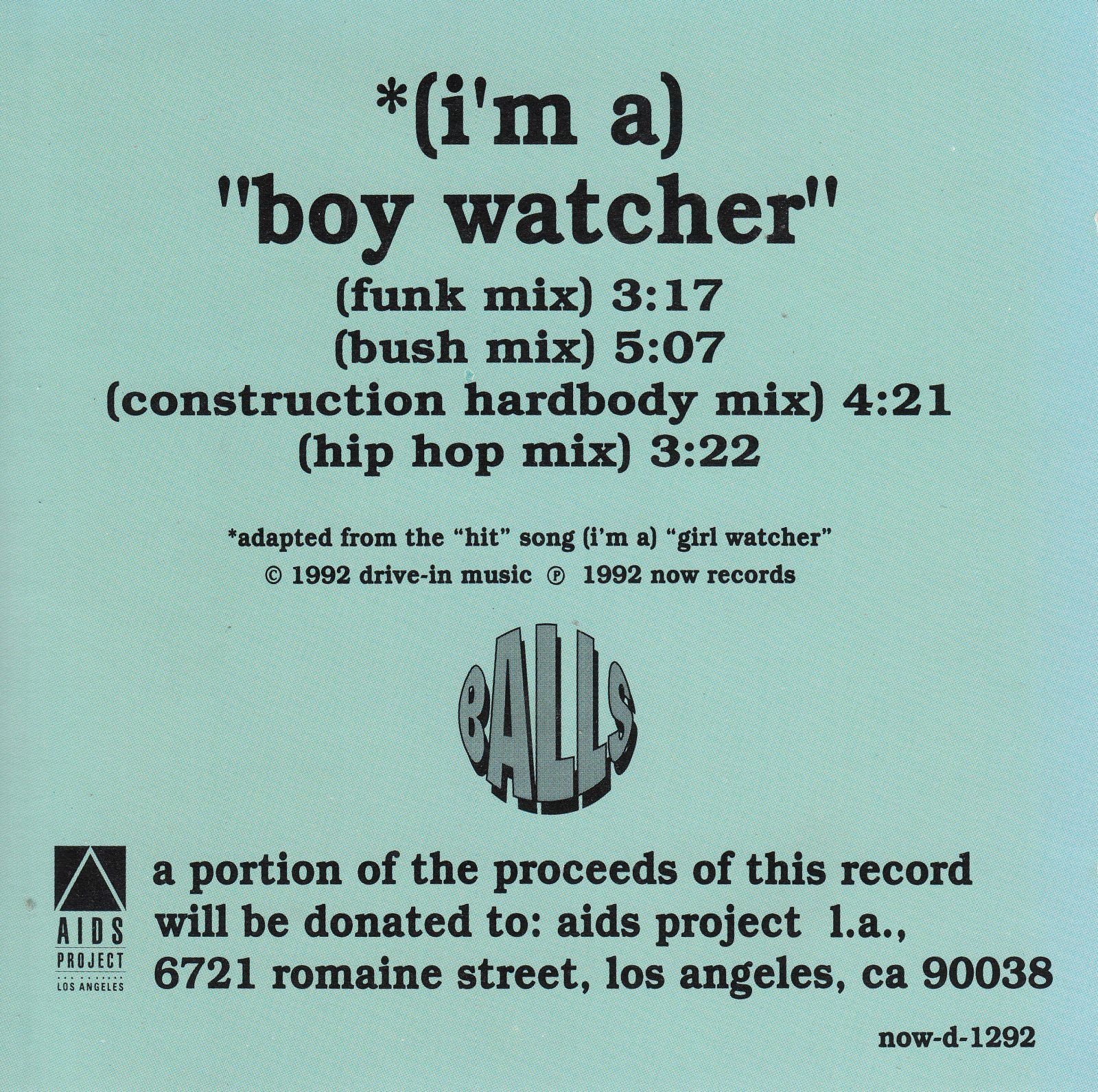 cd im a boy watcher 