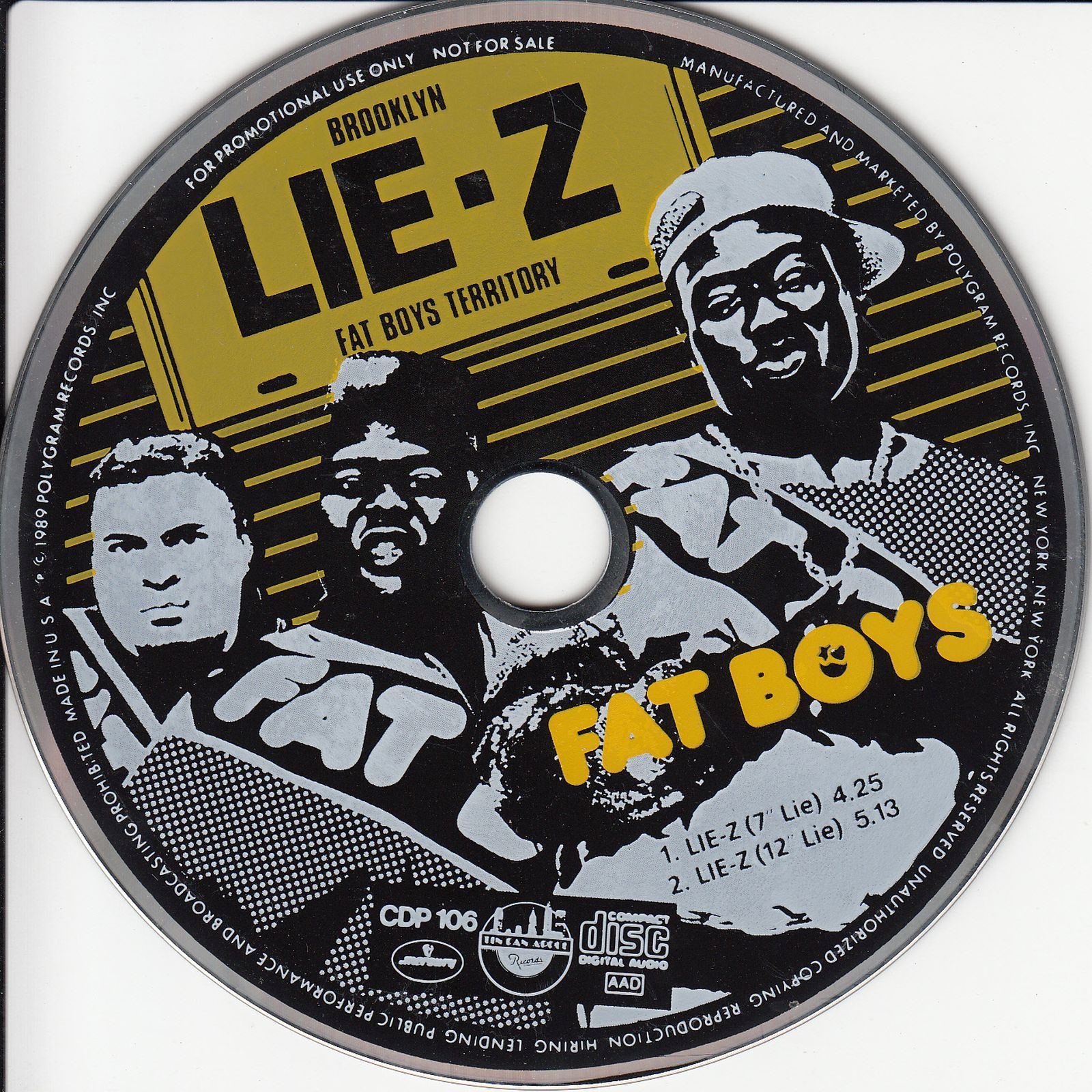cd lie z promotional cd fat boys