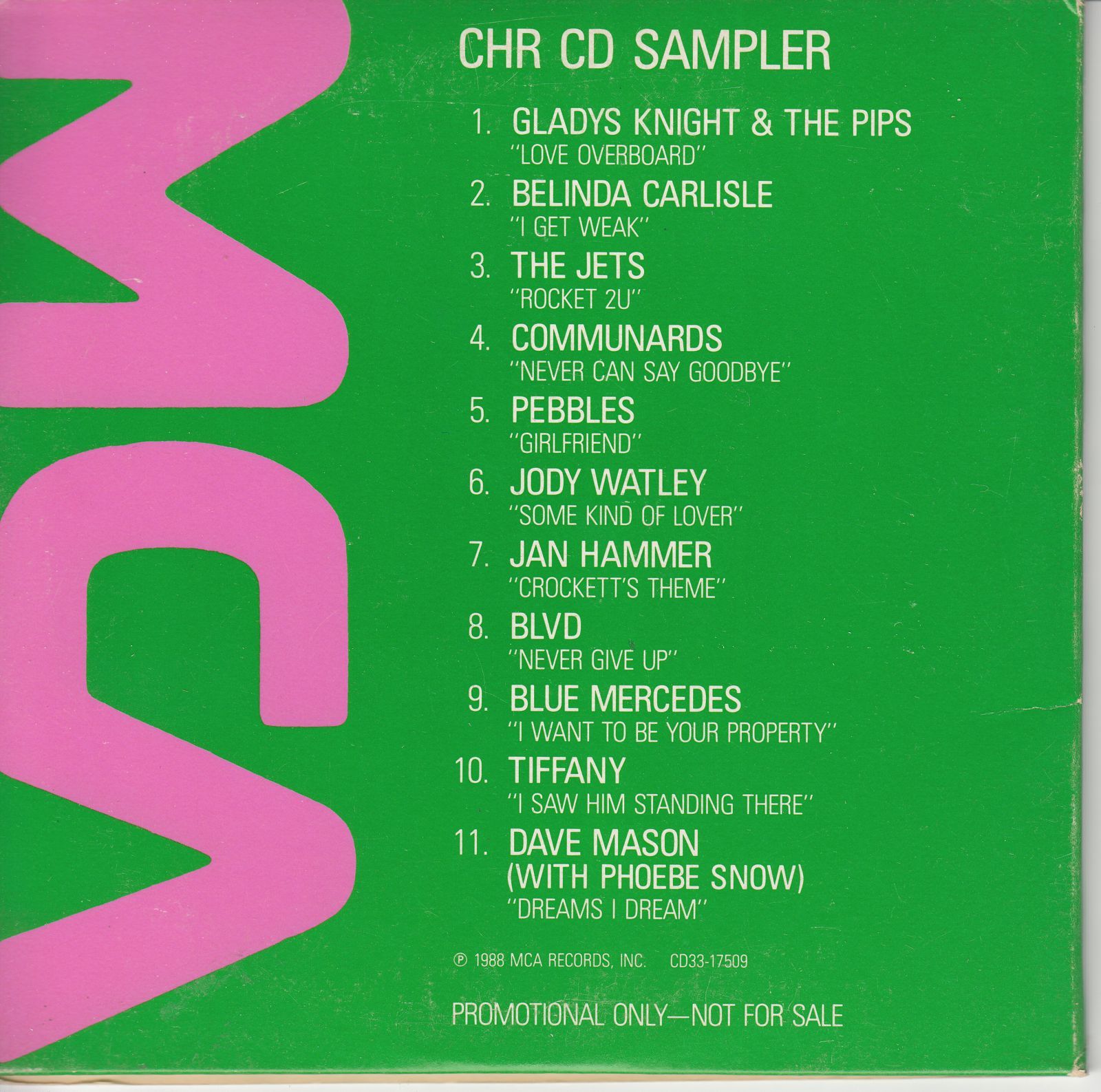 cd mca chr cd sampler various 