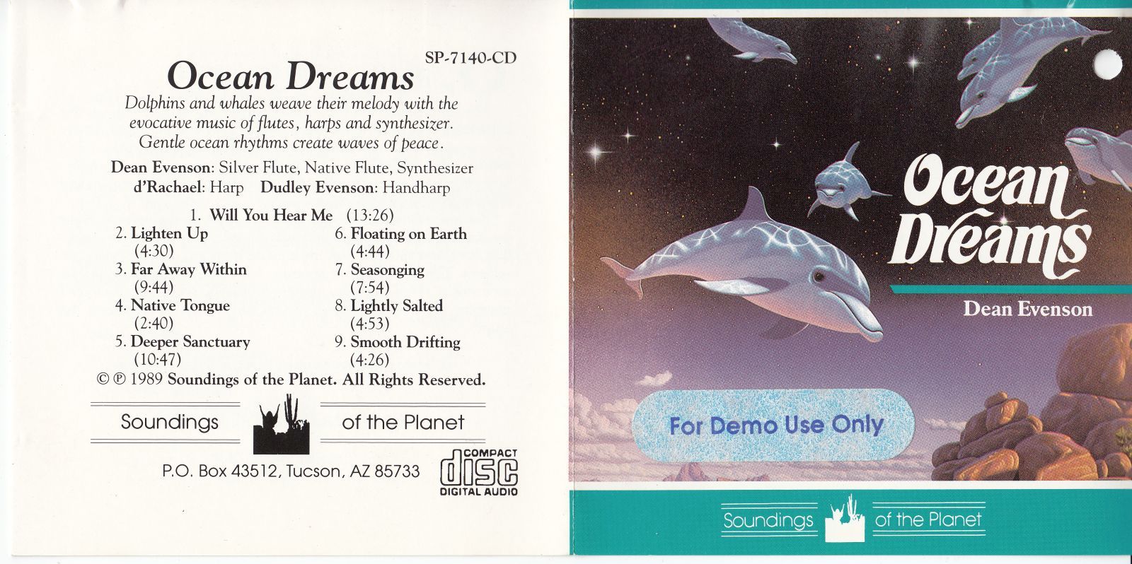 cd ocean dreams dean evenson