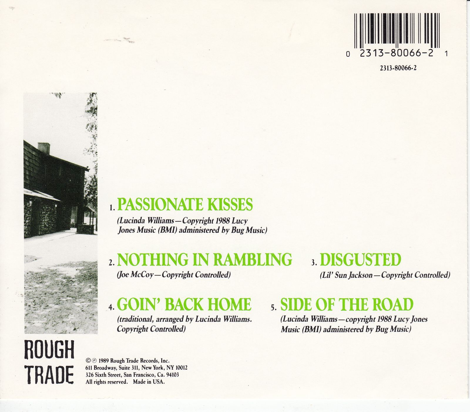 cd passionate kisses ep lucinda williams