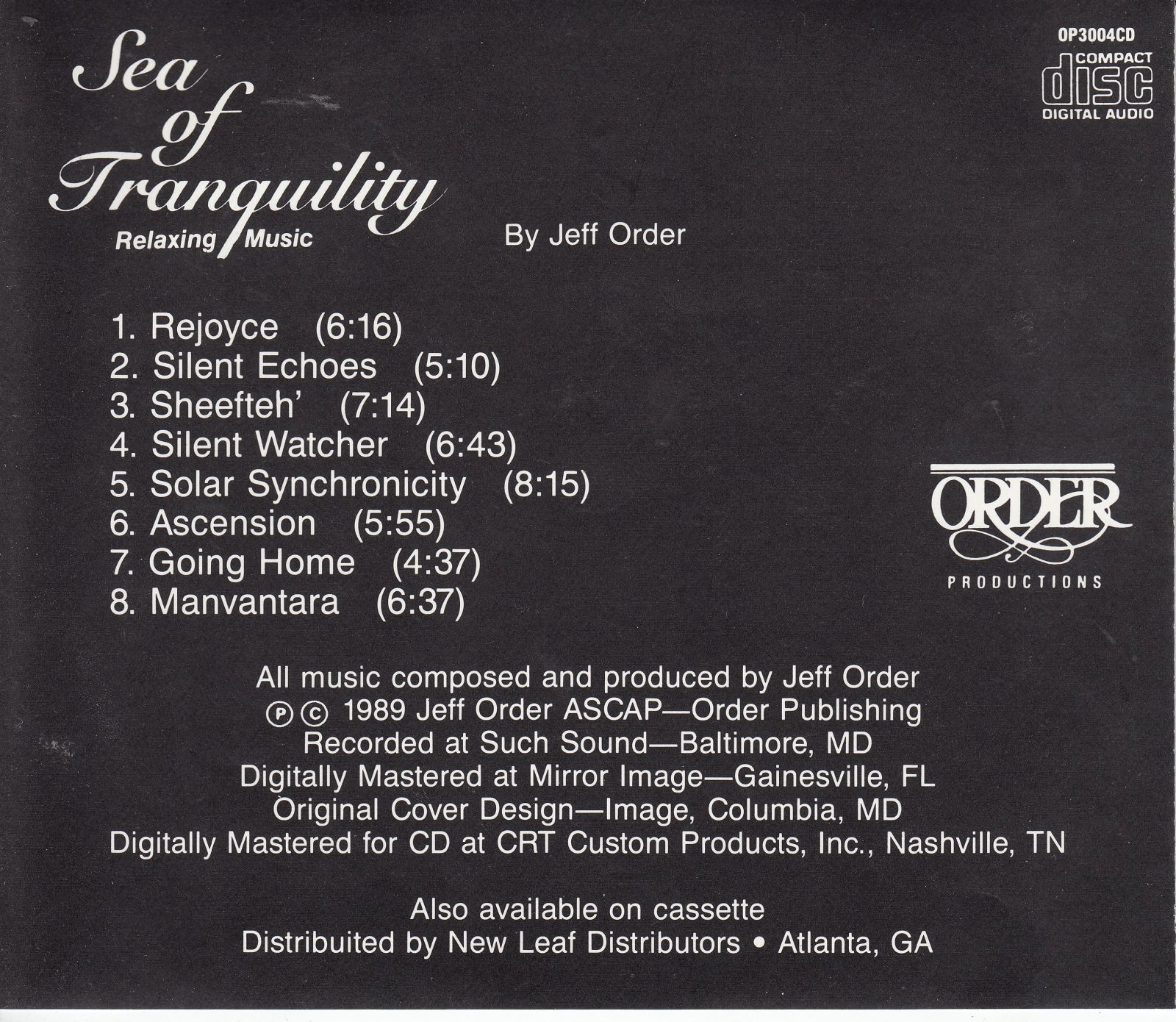 cd sea of tranquility jeff order