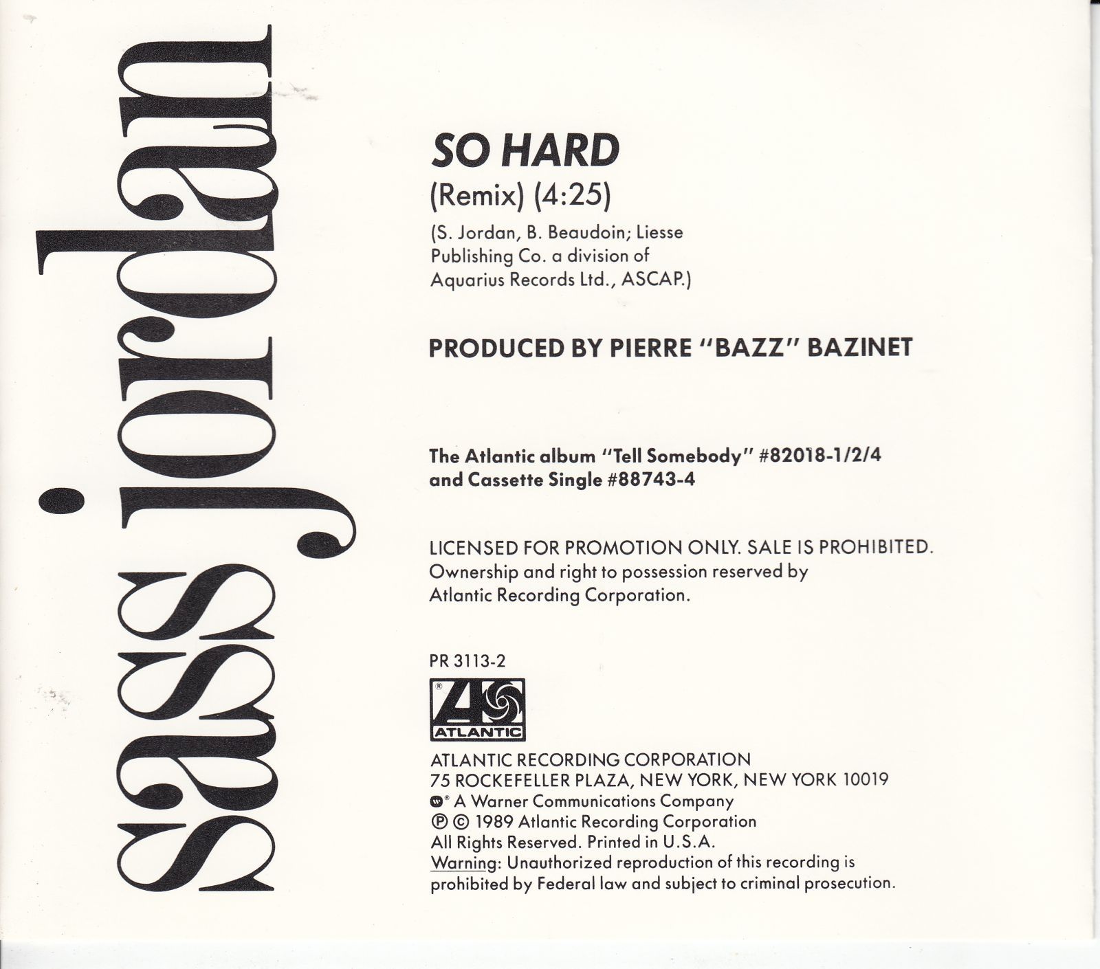 cd so hard sass jordan