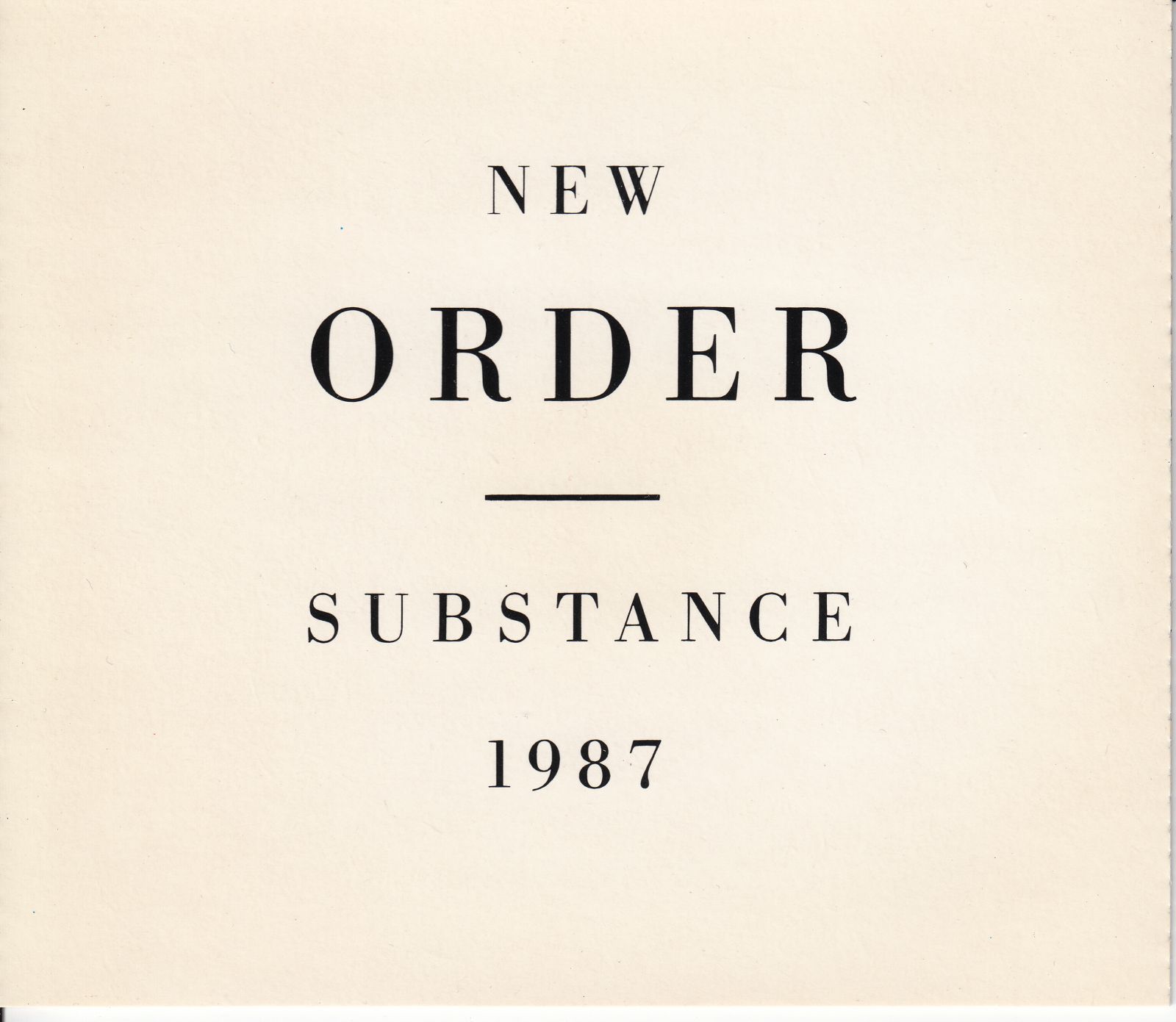 cd substance 1987 new order