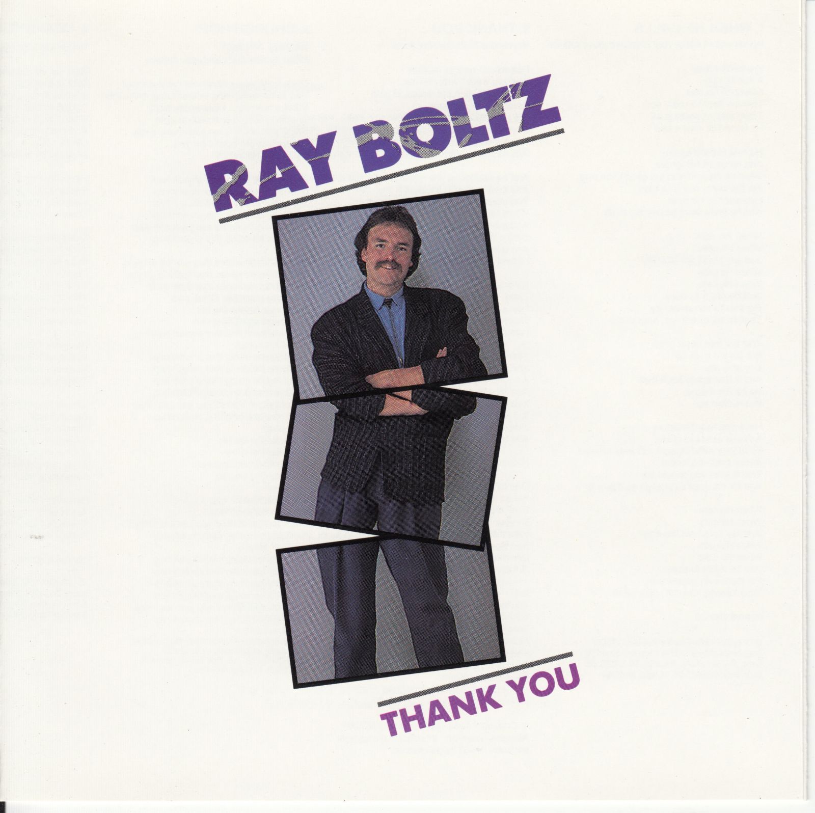 cd thank you ray boltz
