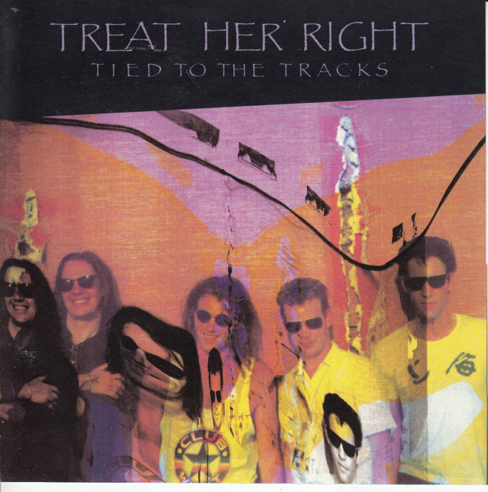 cd tied to the tracks treat her right