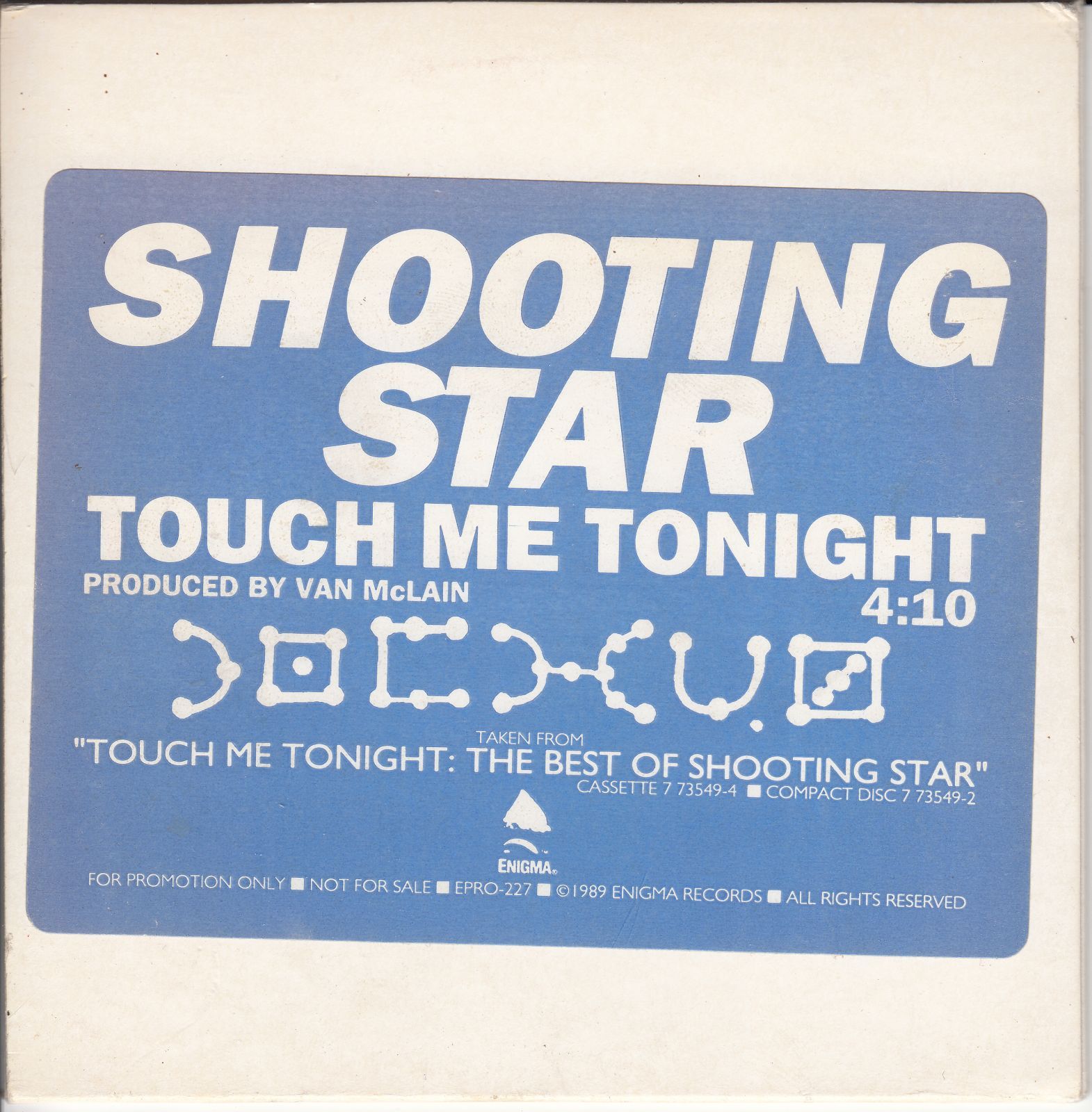 cd touch me tonight shooting star