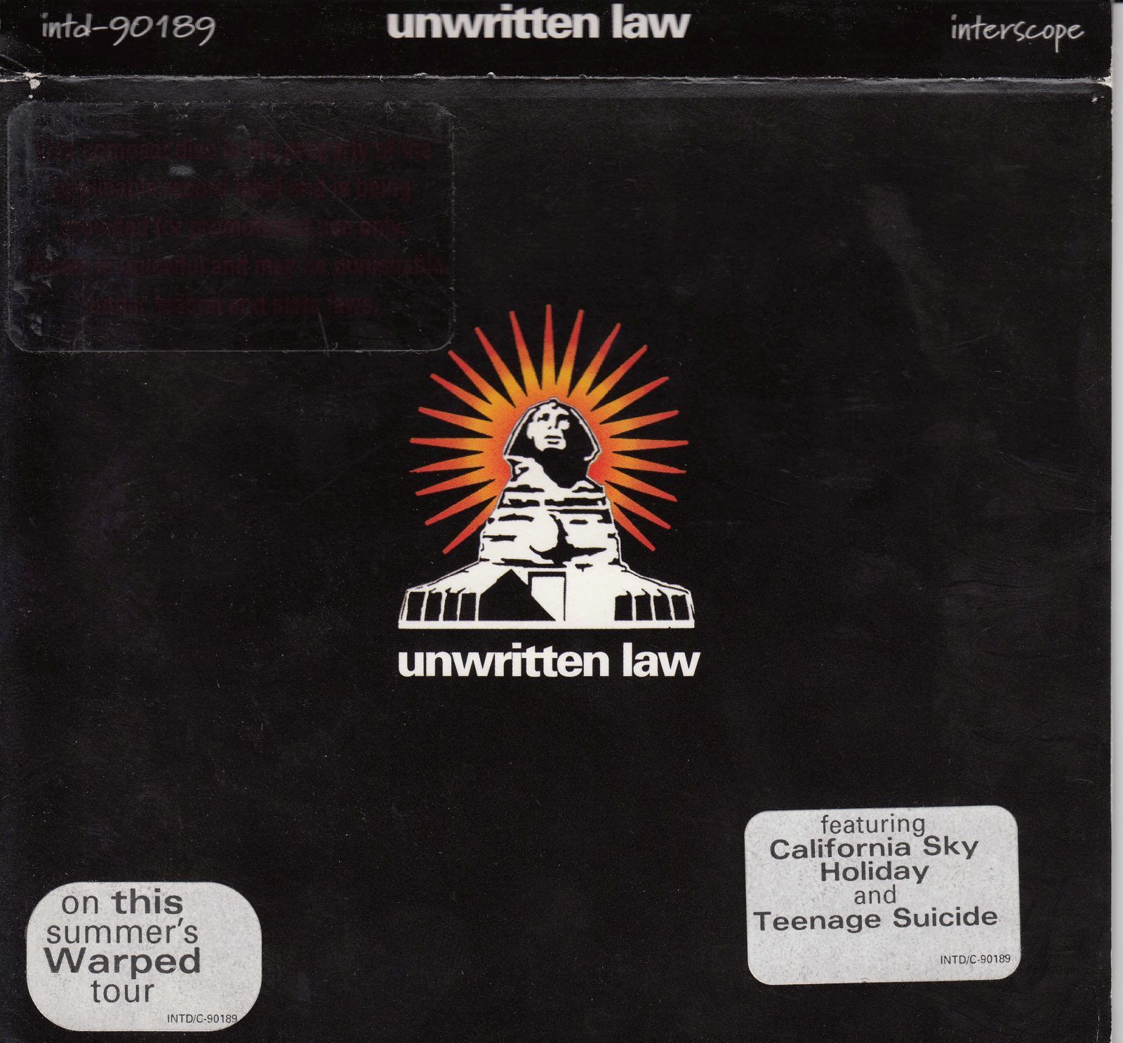 cd unwritten law unwritten law